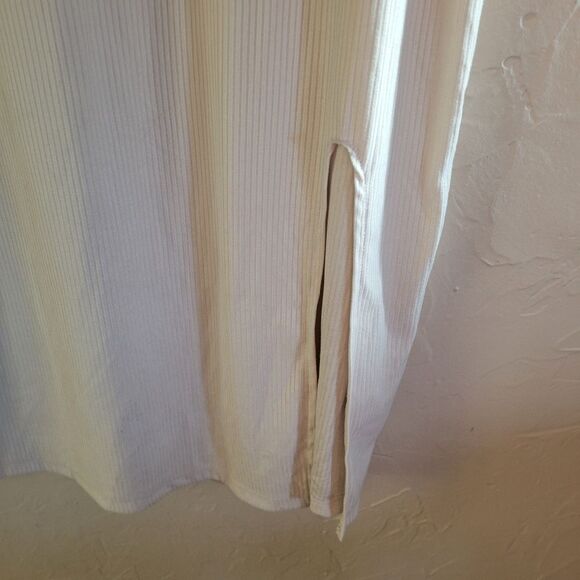 Abound "rainy day" long sleeve ribbed slit midi dress New with Tags size L - Picture 6 of 7